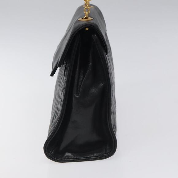 FENDI Pasta Hand Bag Leather Black - Picture 5 of 12